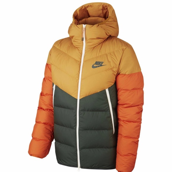 hooded puffer jacket nike sportswear windrunner down fill